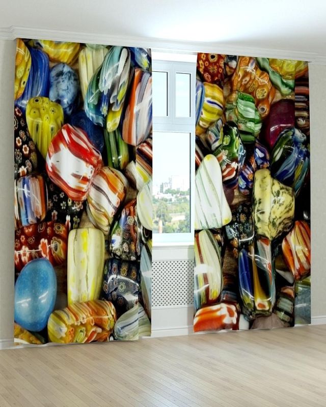 Фотоштори DECOLIV Абстракція Принт 07-124 Тюль