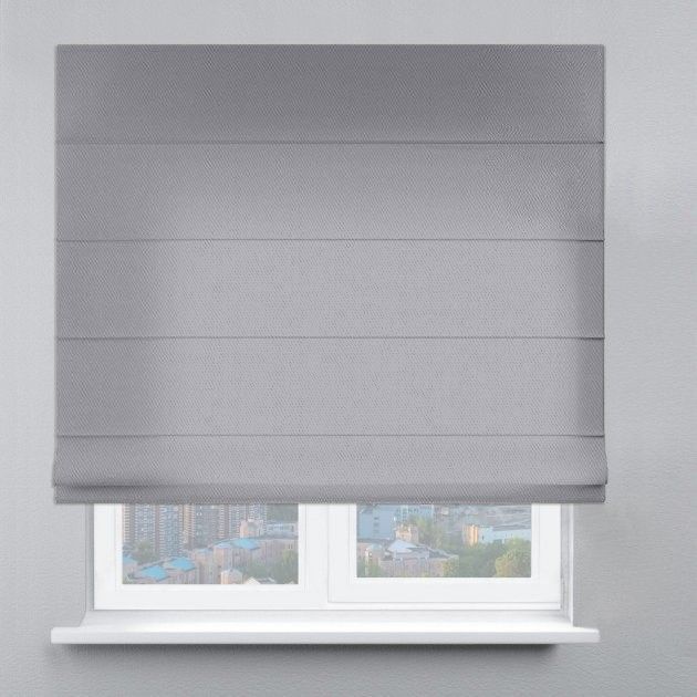 Римська штора Велюр з ланцюжковим карнизом темно-сірий