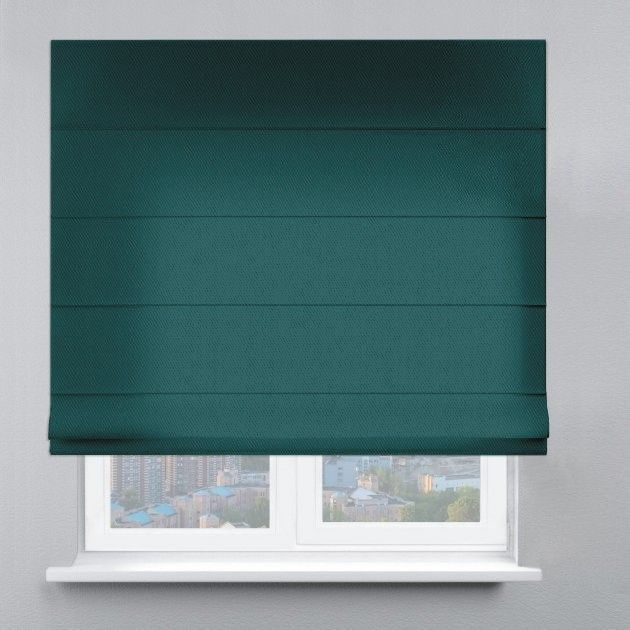 Римська штора DECOLIV Велюр бірюзовий темный