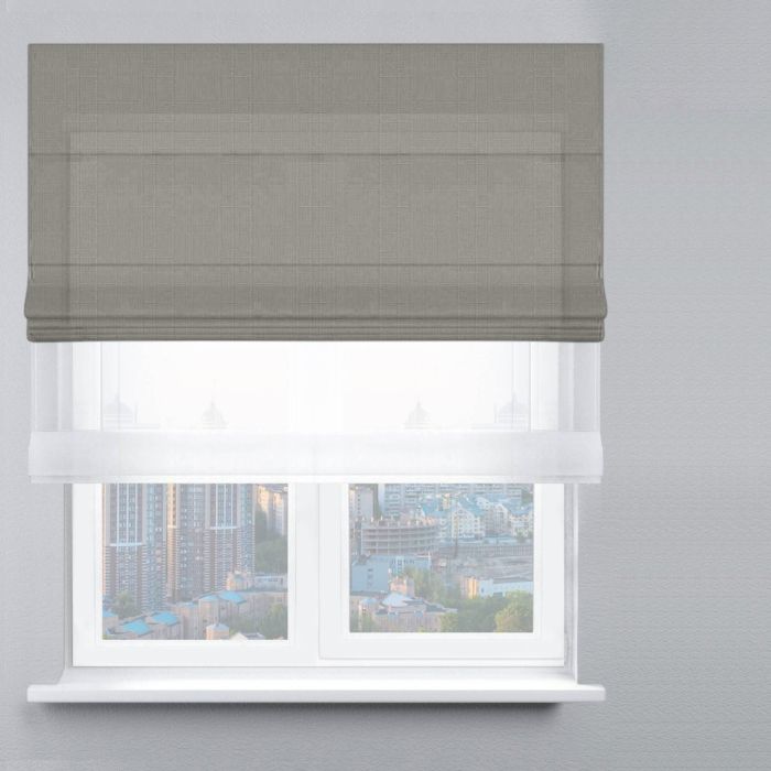 Римська штора DECOLIV День-Ночь Тюль/Велюр Nova сірий