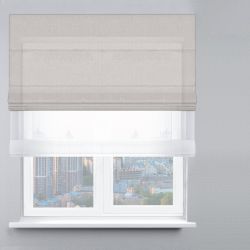 Римська штора День-Ніч Тюль/Велюр із ланцюжковим карнизом лате