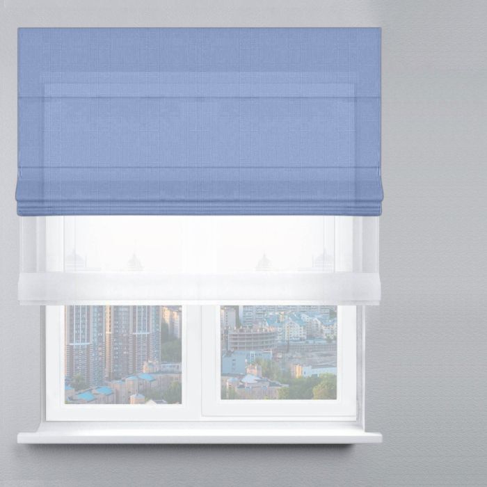 Римська штора DECOLIV День-Ночь Тюль/Велюр небесный