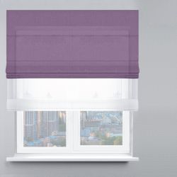 Римська штора День-Ніч Тюль/Велюр із ланцюжковим карнизом ліловий