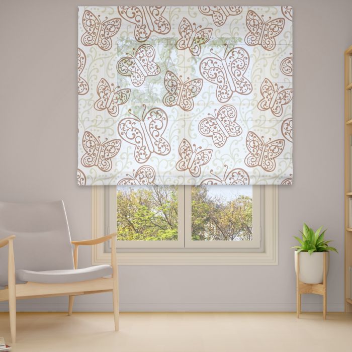 Римська штора з ланцюжковим карнизом Фотодрук 15-10 Тюль