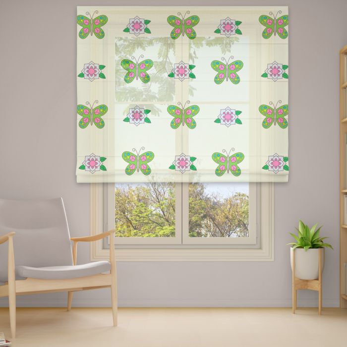 Римська штора з ланцюжковим карнизом Фотодрук 15-16 Тюль