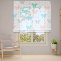 Римська штора з ланцюжковим карнизом Фотодрук 15-17 Тюль