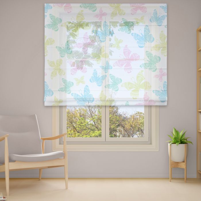 Римська штора з ланцюжковим карнизом Фотодрук 15-52 Тюль