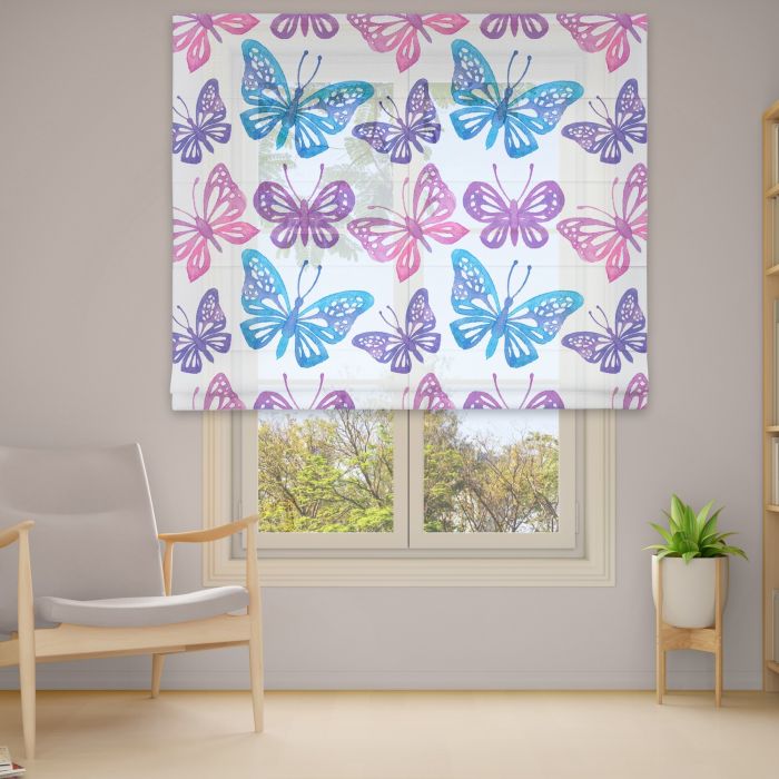 Римська штора з ланцюжковим карнизом Фотодрук 15-54 Тюль