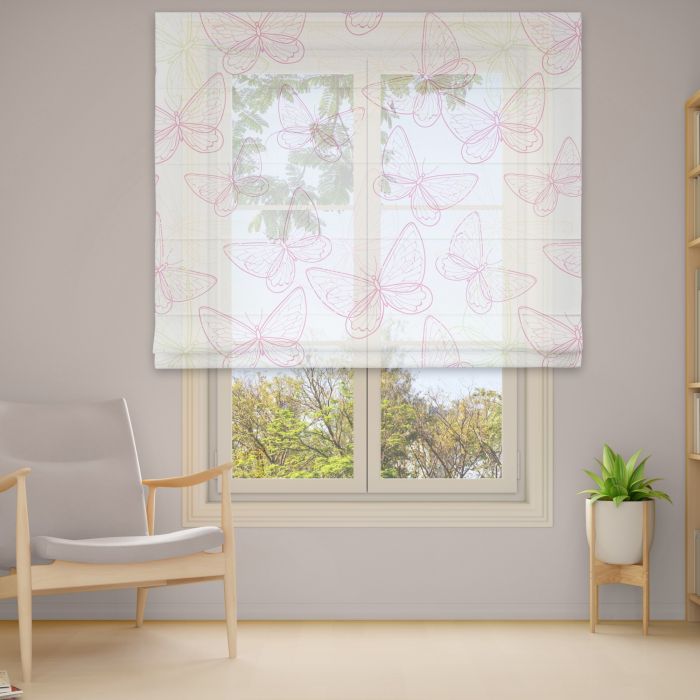 Римська штора з ланцюжковим карнизом Фотодрук 15-58 Тюль