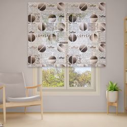 Римська штора з ланцюжковим карнизом Фотодрук 15-02-1 Тюль