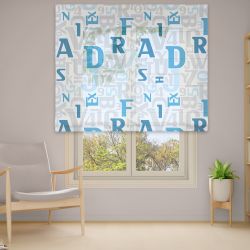 Римська штора з ланцюжковим карнизом Фотодрук 15-02-17 Тюль