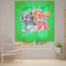 Римська штора з ланцюжковим карнизом Фотодрук 14-2 Тюль