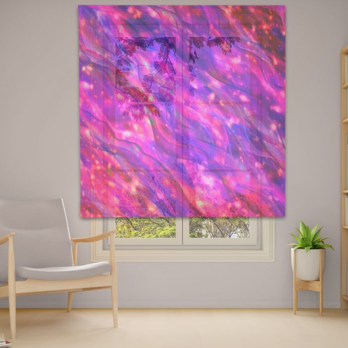 Римська штора з ланцюжковим карнизом Фотодрук 14-26 Тюль