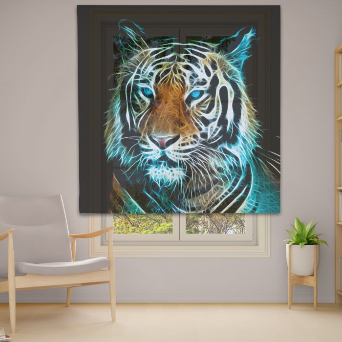 Римська штора з ланцюжковим карнизом Фотодрук 14-27 Тюль