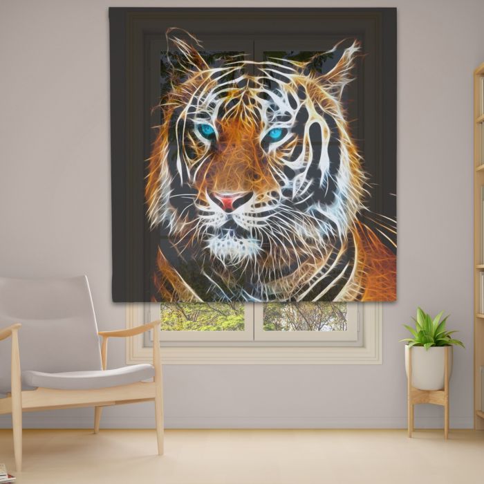 Римська штора з ланцюжковим карнизом Фотодрук 14-28 Тюль