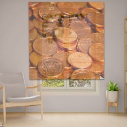 Римська штора з ланцюжковим карнизом Фотодрук 14-31 Тюль