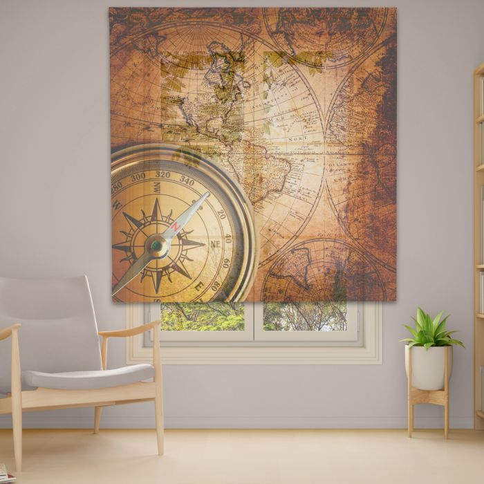 Римська штора DECOLIV Фотопечать  Тюль  120*170