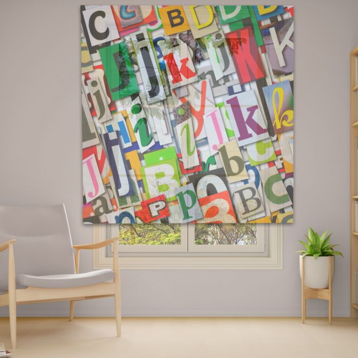 Римська штора з фотодруком Фотодрук 14-33 Тюль