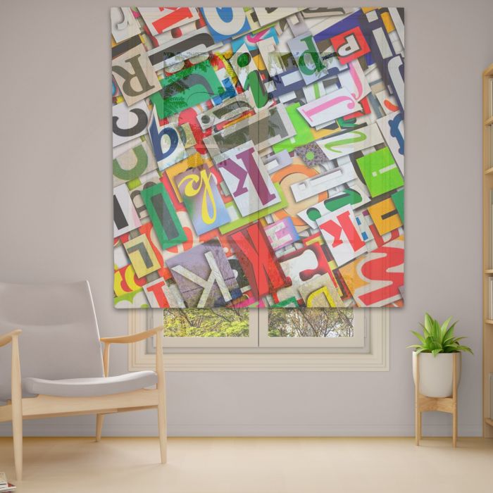 Римська штора DECOLIV Фотопечать  Тюль  60*170