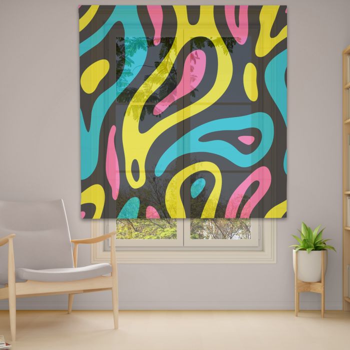 Римська штора DECOLIV Фотопечать  Тюль  160*170