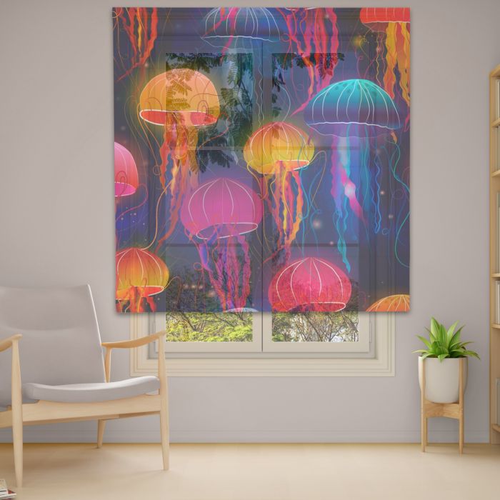 Римська штора з фотодруком Фотодрук 14-37 Тюль