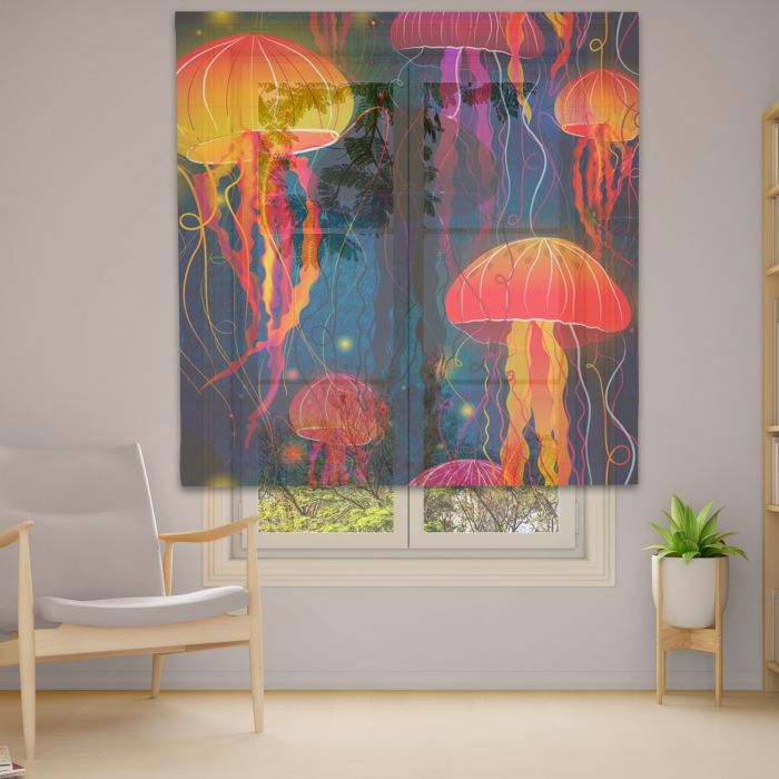 Римська штора DECOLIV Фотопечать  Тюль  160*170