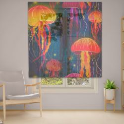 Римська штора з ланцюжковим карнизом Фотодрук 14-38 Тюль