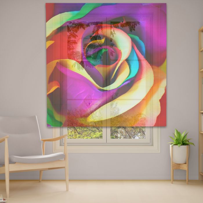 Римська штора з фотодруком Фотодрук 14-41 Тюль