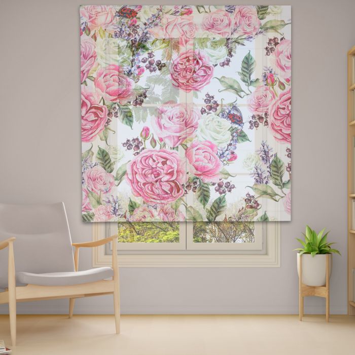 Римська штора з фотодруком Фотодрук 14-45 Тюль