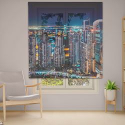 Римська штора з ланцюжковим карнизом Фотодрук 14-47 Тюль