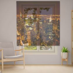 Римська штора з ланцюжковим карнизом Фотодрук 14-49 Тюль