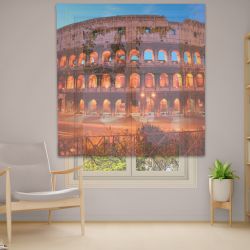 Римська штора з ланцюжковим карнизом Фотодрук 14-50 Тюль