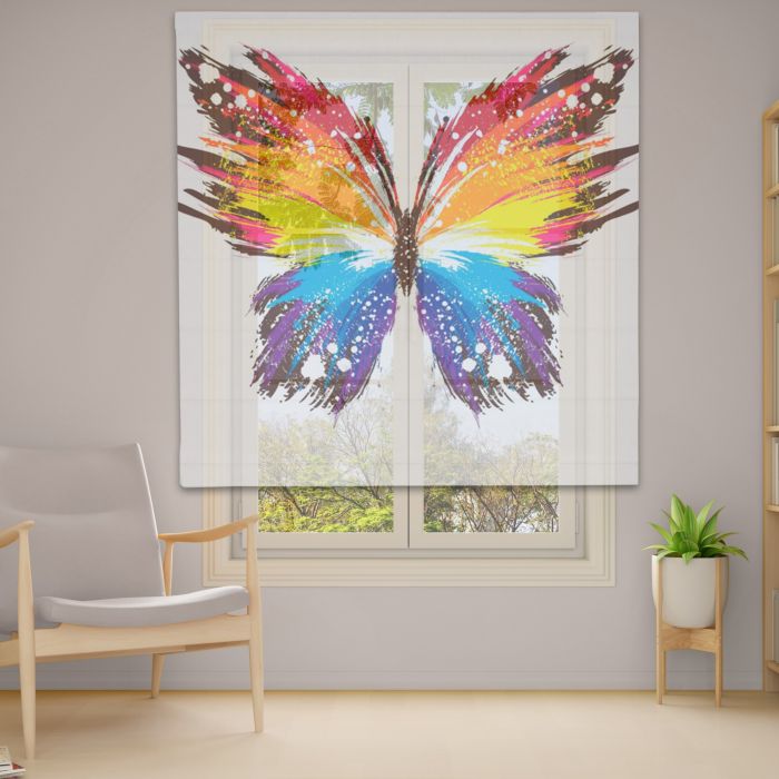 Римська штора DECOLIV Фотопечать  Тюль  160*170