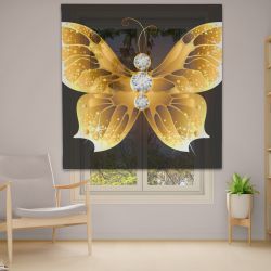 Римська штора з ланцюжковим карнизом Фотодрук 14-54 Тюль