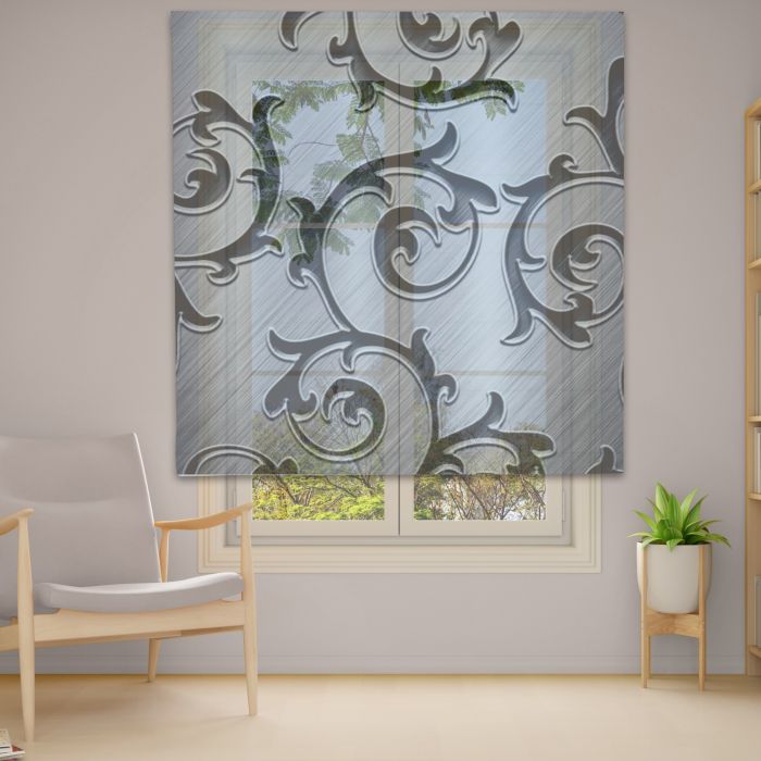 Римська штора з ланцюжковим карнизом Фотодрук 14-56 Тюль