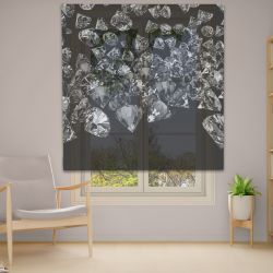 Римська штора з ланцюжковим карнизом Фотодрук 14-58 Тюль