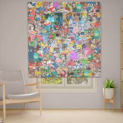 Римська штора з фотодруком Фотодрук 14-60 Тюль