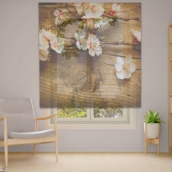 Римська штора з ланцюжковим карнизом Фотодрук 14-63 Тюль