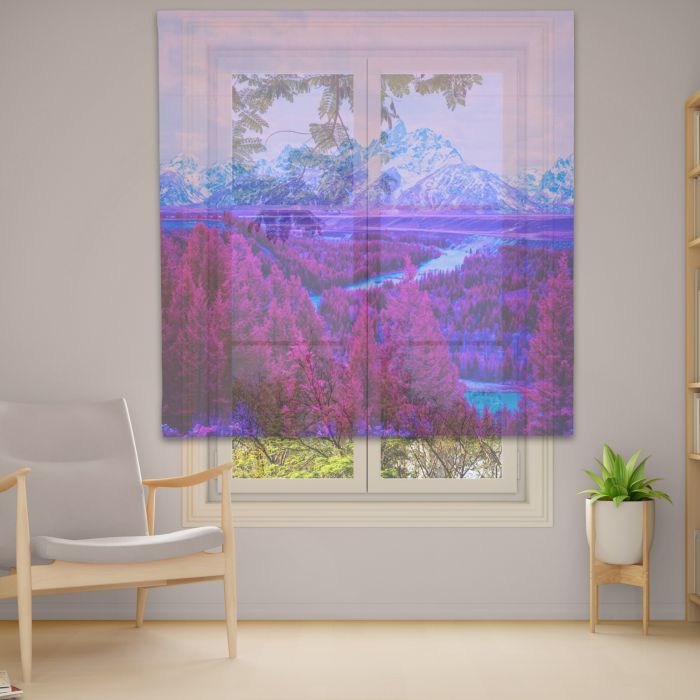 Римська штора з фотодруком Фотодрук 14-71 Тюль