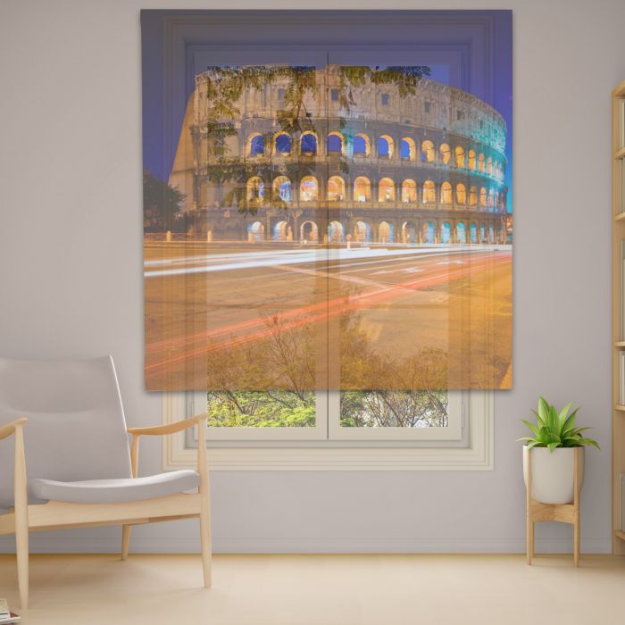 Римська штора з фотодруком Фотодрук 14-77 Тюль