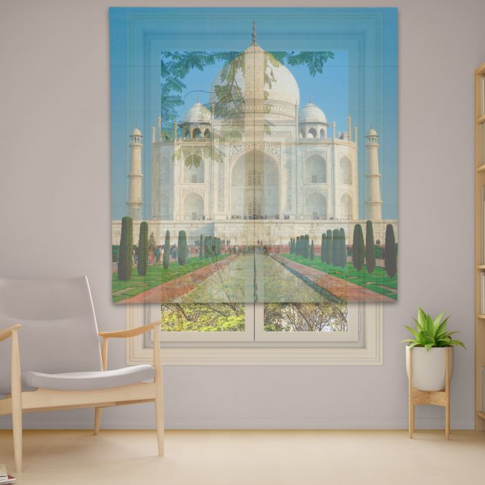 Римська штора з ланцюжковим карнизом Фотодрук 14-78 Тюль