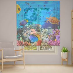 Римська штора з фотодруком Фотодрук 14-90 Тюль