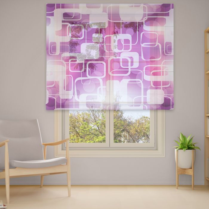 Римська штора з ланцюжковим карнизом Фотодрук 1-28 Тюль