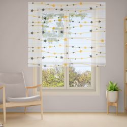 Римська штора з ланцюжковим карнизом Фотодрук 2-8 Тюль