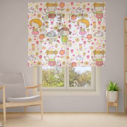 Римська штора з ланцюжковим карнизом Фотодрук 2-11 Тюль
