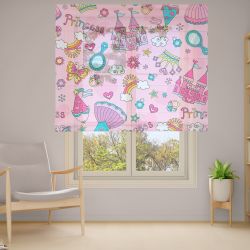 Римська штора з ланцюжковим карнизом Фотодрук 2-16 Тюль