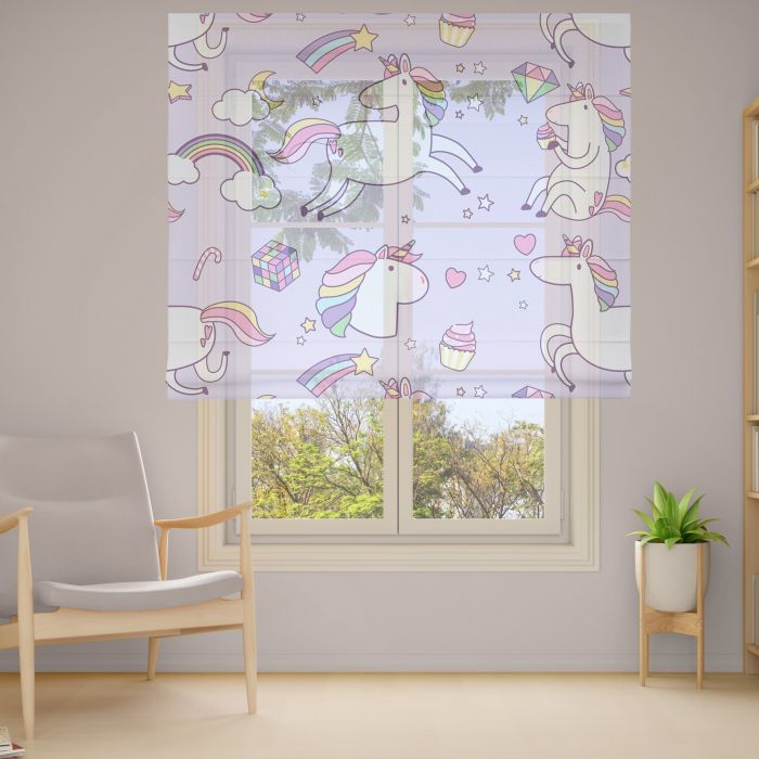 Римська штора з фотодруком Фотодрук 2-18 Тюль