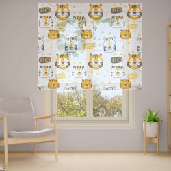 Римська штора з ланцюжковим карнизом Фотодрук 2-25 Тюль