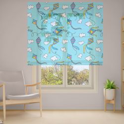 Римська штора з ланцюжковим карнизом Фотодрук 2-28 Тюль