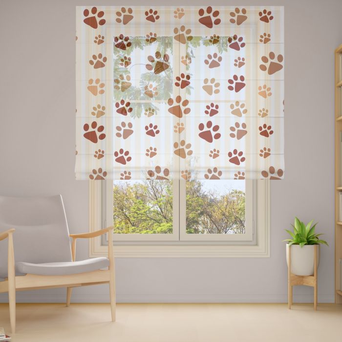 Римська штора з ланцюжковим карнизом Фотодрук 2-32 Тюль